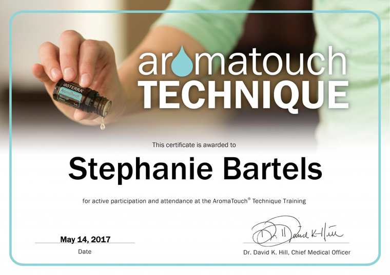 AromaTouch Technique Diplom
